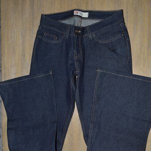 Buckle dark blue Star boot cut cute jeans size 27 x 31.5 100% cotton